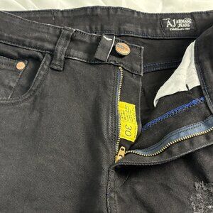 Armani Jeans AJ Black Slim Fit Denim | Men’s W30 Designer Jeans